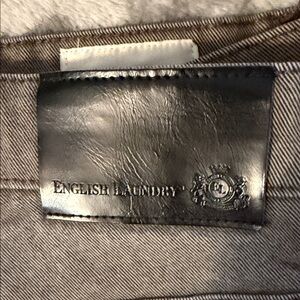 English Laundry 40x32 grey/brown jeans stretch NWOT